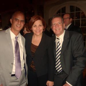 Michael Mora, NYC Council Speaker Christine Quinn and Paul Kelly--January 26, 2013.