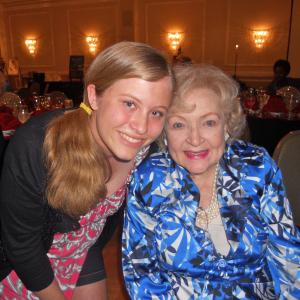Eva Amantea with Legendary Queen of Comedy Betty White at Dogs For The Deaf 35th Anniversary Banquet