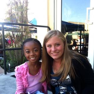 Eva Amantea after an interview with Skai Jackson at the 4th annual TJ Martell Family Day