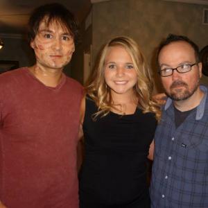 Madelynn with Ruben Angelo and Director, Kevin Phipps, on the set of Grief