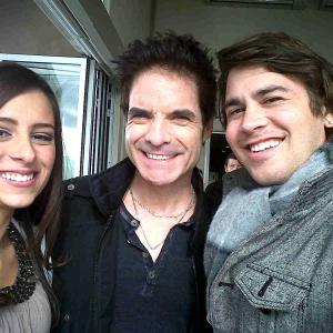 Claudia Gates Pat Monahan Bentley Gates On set of Train Drive By music video
