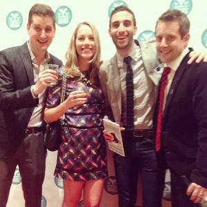 LR Ned Berger Ali Feinstein Jeff LE and Jack Daley nominees at the Shorty Awards 2014