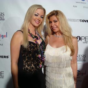 On the red carpet for a charity event with Shari Eckert
