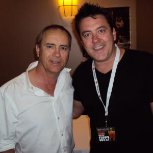 Actor Jeffrey Combs and director Brian McCulley.
