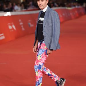 ROME ITALY  OCTOBER 18 Reza Sixo Safai attends the A Girl Walks Home Alone at Night Red Carpet during the 9th Rome Film Festival on October 18 2014 in Rome Italy