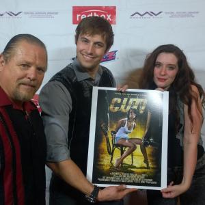 TWReedL James Flintsmith M Beverly Dawn R at the movie premier for Cut