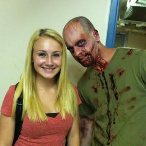 James Quinn  daughter Kelsey on the set of THE Other Side