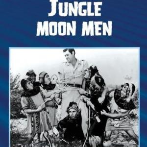 Billy Curtis Angelo Rossitto and Johnny Weissmuller in Jungle Moon Men 1955