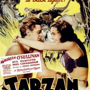 Maureen OSullivan and Johnny Weissmuller in Tarzan and His Mate 1934