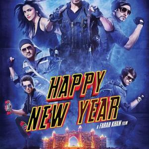 Abhishek Bachchan, Shah Rukh Khan, Boman Irani, Sonu Sood and Deepika Padukone in Happy New Year (2014)