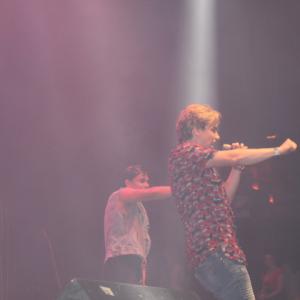 Matt Ryan King performing on the Aaron Carter Wonderful World Tour.