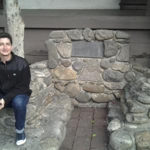 Michael Schorling at the oldest house in Los Angeles, CA