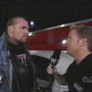 Interviewing Triple H on WWE Raw