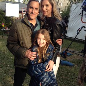 Wayne Pere Stella Allen and Michelle Holland on the set of ZOO