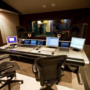 Control Room at Visom Digital, music scoring stage