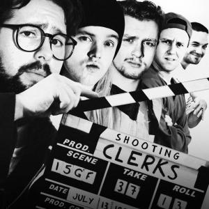 The theatrical poster for Shooting Clerks (2015).