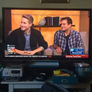 Matt Cullen and Troy LaPersonerie got interviewed on FOX 11 News for their comedic series Raymond  Lane