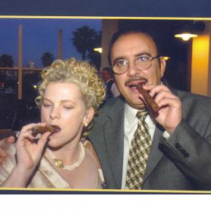 Kelly Moran with Cigar Aficionado & Billionaire movie investor/producer Saad Allos in Southern California.