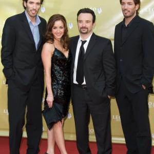 Drew Scott, Erin Karpluk, John Cassini & Jonathan Silver Scott on 2009 Leo Awards Red Carpet.