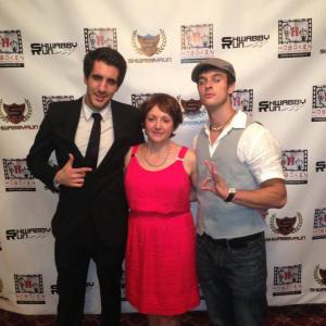 Anthony DiMieri Rose Fiore and John Michael Hastie on the red carpet at the Hoboken International Film Festival