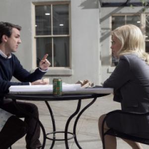 Still of Amy Poehler and Paul Schneider in Parks and Recreation 2009