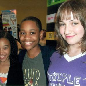 Corey Taylor and Amandla Stenberg (Rue) from Hunger Games and Tyrell Jackson Williams (Leo) from Lab Rats