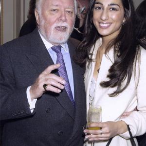 Sir Richard Attenborough  Elif Knight at The Evening Standard Theatre Awards They are receive a Joint award