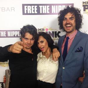 At Scout Willis Free the Nipple event at Skybar With Riley Bodenstab and Desi Ivanova