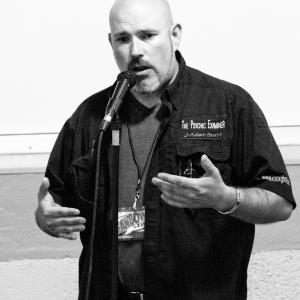 J-Adam Smith leading Paranormal Discussion at FanboyU Knoxville TN 2013