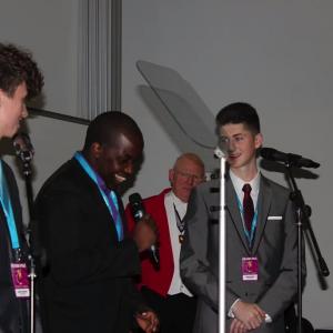 Matthew speaking at event for Young People Of The Year in London 2015
