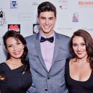 Roenna Del Rosario, Eric Stanton Betts, and Christina Rosse at the FAYE Charity Fashion Show in San Francisco, CA, 2013.