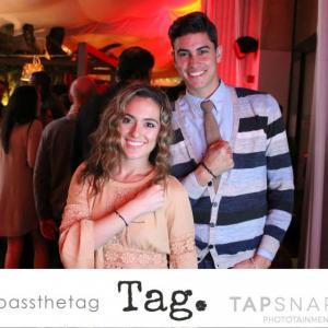 Christina Rosse and Eric Stanton Betts at the PassTheTag event in Los Angeles CA