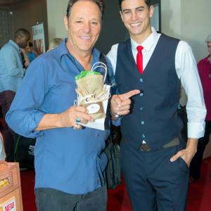 Eric Stanton Betts with Chris Mulkey at the American Music Awards Gifting Suites for Coffee Scrub Delight.