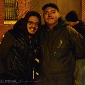 Freezing  On location in Philadelphia with Maarten Olaya during BEAUTIFUL SOMETHING