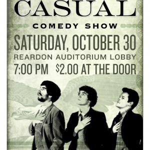 Sipka in a show poster for the sketch group, Business Casual.