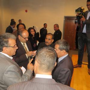 Director George Nemeh chatting away with many Jordanain dignatories our US counter part