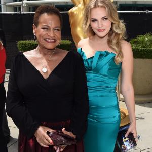 Michelle Hurst and Madeline Brewer at event of The 66th Primetime Emmy Awards (2014)
