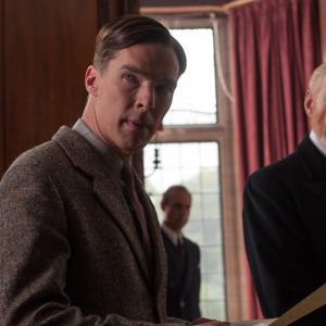 Still of Charles Dance and Benedict Cumberbatch in The Imitation Game 2014