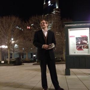 Jared C Shumate outside the Symphony Center in Nashville TN 2014