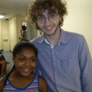 Me and Sinjin from the Nickelodeon show Victorious at the same audition in NYC Very cool guy!
