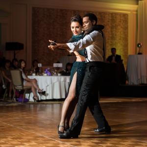 Washington DC's Dancing Stars Gala. Actor Lamont Easter performing a Tango with Professional Dancer Katya Naiman