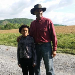 Actor Lamont Easter playing Bill Barnaby in the 1887 Indie western feature film The Lonesome Trail  Preproduction shot