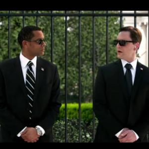 Lamont Easter as White House Secret Service Agent in GEICO Commercial with Bryce Harper of the Washington Nationals