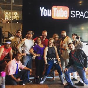 At the Youtube Space in LA shooting 