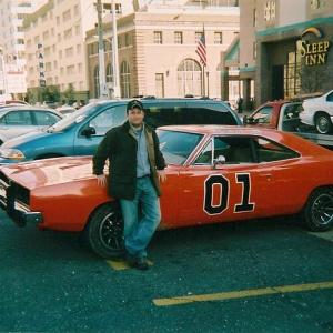 On set of Dukes of Hazzard  The Movie in New Orleans 2005