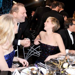 Harvey Weinstein and Jennifer Lawrence