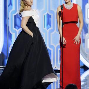 Amy Schumer and Jennifer Lawrence at event of 73rd Golden Globe Awards (2016)