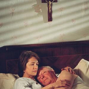 Still of Michael Caine and Charlotte Rampling in The Statement 2003