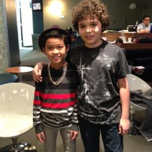 With Cameron Ocasio who plays Dice on Nickelodeons Sam  Cat Babysitter Wars