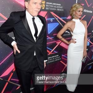 Marah Fairclough and Bryan Cranston at the BAFTA Britannia Awards 2015